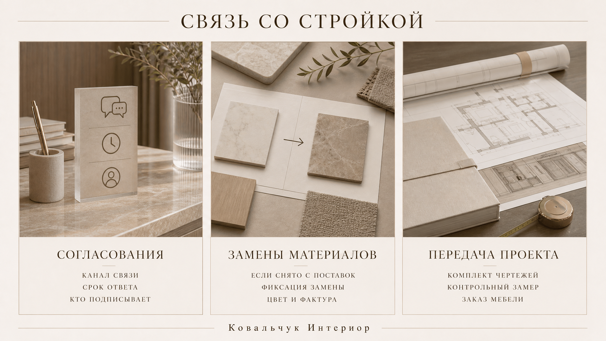 Рабочий процесс согласования дизайн-проекта квартиры и подготовка комплекта чертежей к ремонту