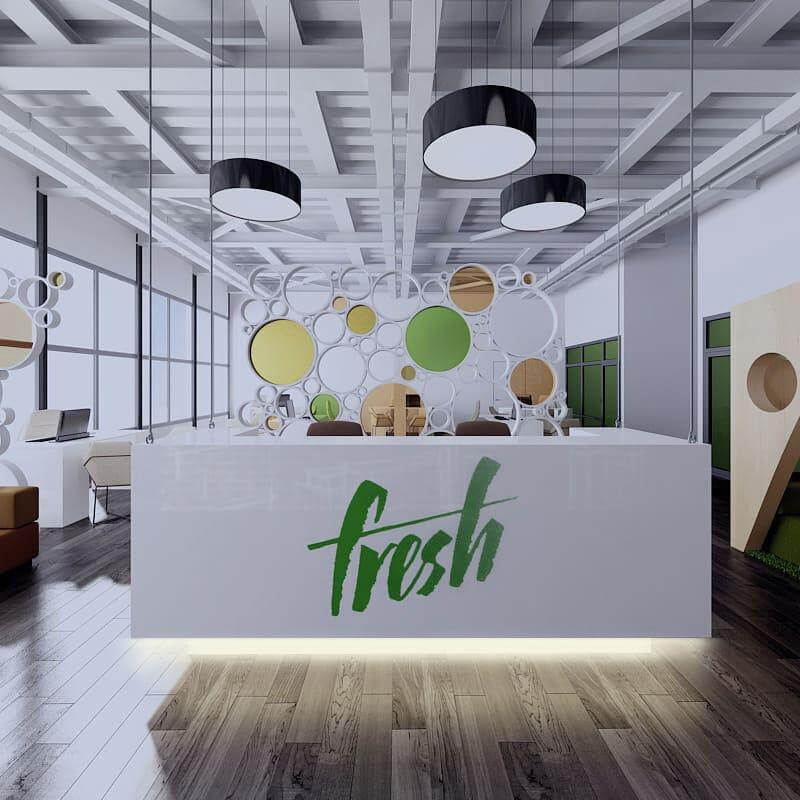 Концепция офиса продаж ЖК Fresh компании Донстрой